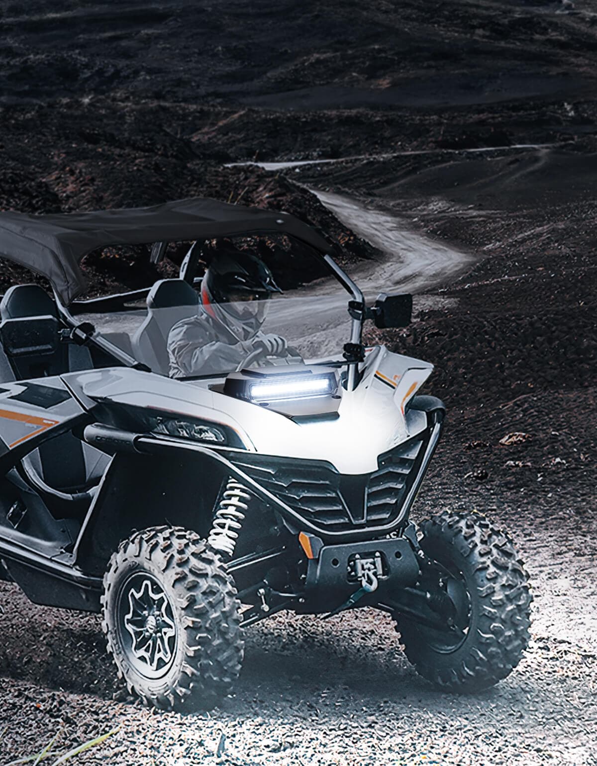Kemimoto '20+ CFMoto ZForce 950 UTV Hood Scoop w/ Light