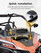 Kemimoto '20+ CF Moto ZForce 950 UTV Hood Scoop w/ Vented Mesh