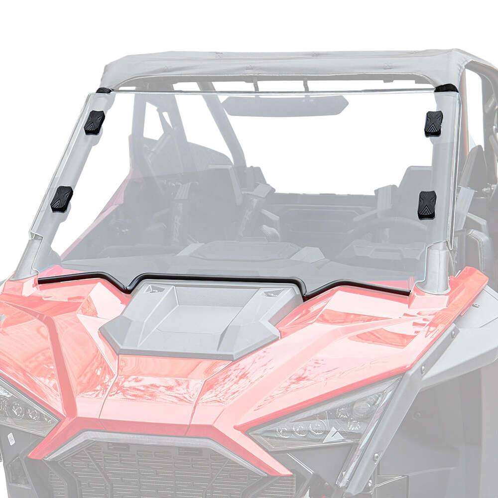 Kemimoto '20+ Polaris RZR PRO XP / 4 Scratch Resistant Full Windshield Clear