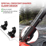 Kemimoto '20+ Polaris RZR PRO XP / 4 Scratch Resistant Full Windshield Clear