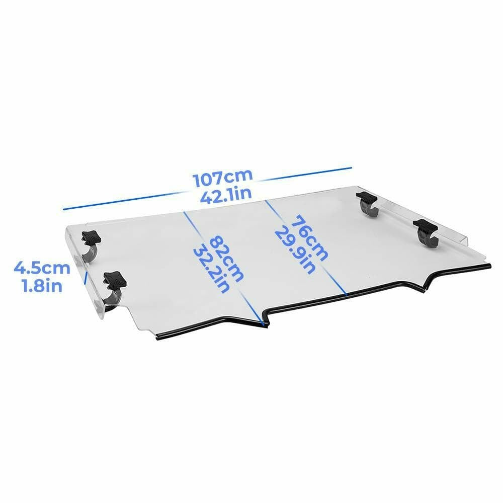 Kemimoto '20+ Polaris RZR PRO XP / 4 Scratch Resistant Full Windshield Clear