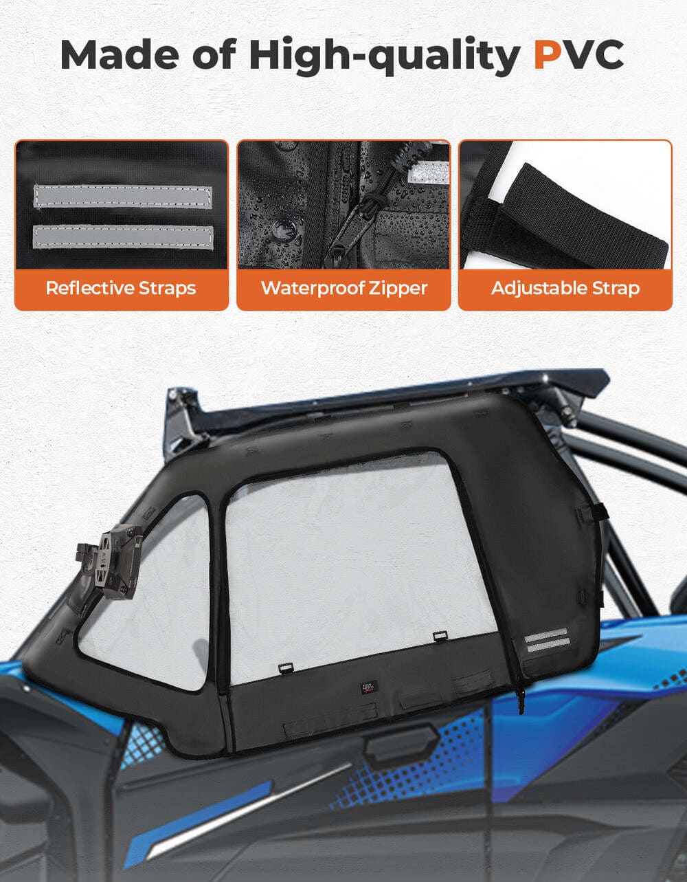 Kemimoto 2020+ Kawasaki Teryx 1000 Soft Upper Doors