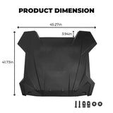 Kemimoto '21-'23 Polaris RZR XP 1000 Plastic Hard Top Roof