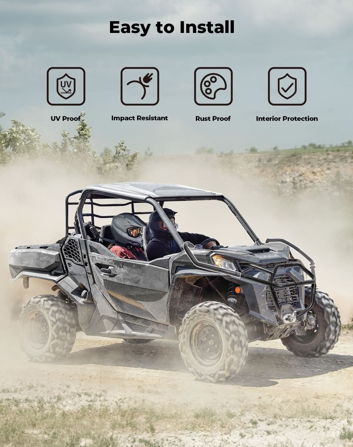 Kemimoto '21+ Can-Am Commander Front Corner Bumper