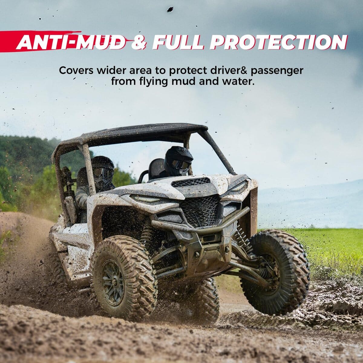 Kemimoto '21 Yamaha Wolverine RMAX 4 1000 Mudguard Fender Flares Splash Guard