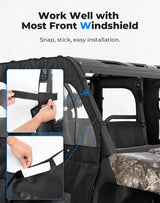 Kemimoto '22-'24 CF Moto UForce 1000XL Soft Cab Enclosure Doors