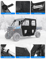 Kemimoto '22-'24 CF Moto UForce 1000XL Soft Cab Enclosure Doors