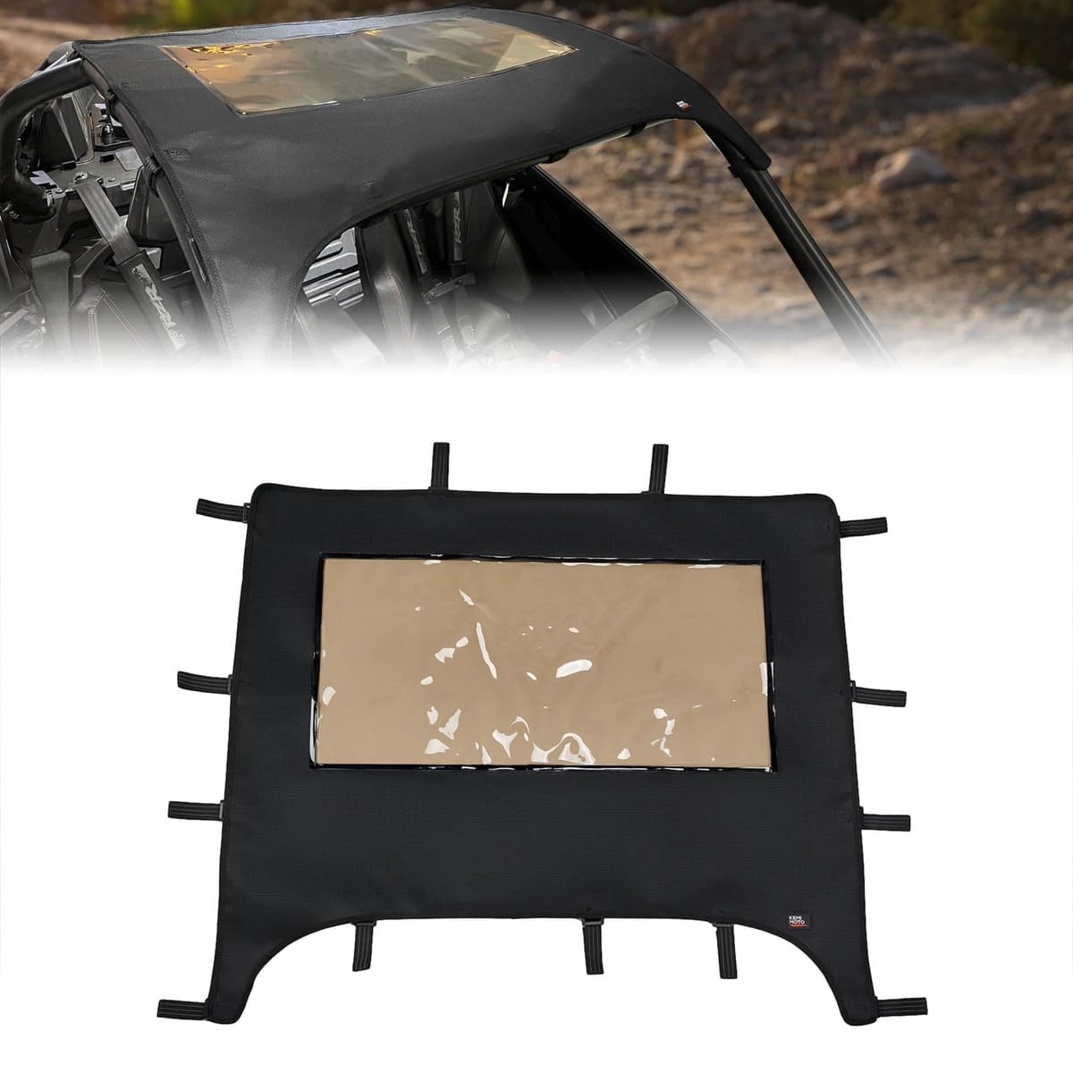 Kemimoto '22-'24 Polaris RZR Pro R Soft Canvas Roof