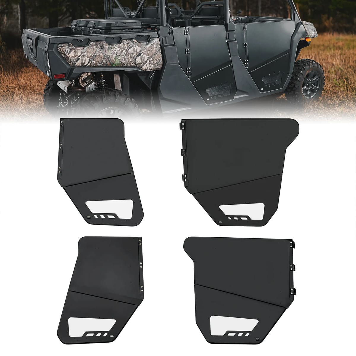 Kemimoto '22-'25 CF Moto UForce 1000XL 4 Piece Aluminum Half Doors