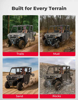 Kemimoto '22-'25 CF Moto UForce 1000XL 4 Piece Aluminum Half Doors