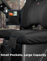Kemimoto '22-'25 Polaris Ranger Crew XP 1000 UTV Wingback Seat Cover Set