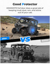 Kemimoto '22+ CFMoto UForce 1000 XL Full Doors with Sliding Window