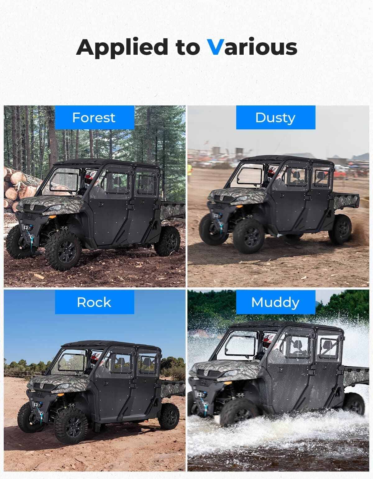 Kemimoto '22+ CFMoto UForce 1000 XL Full Doors with Sliding Window