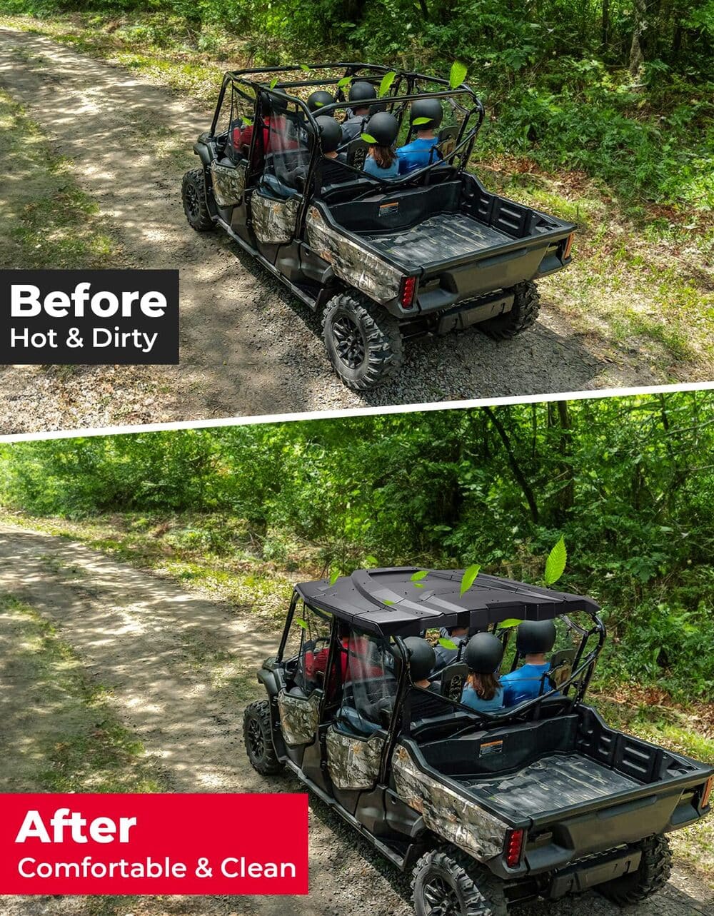 Kemimoto '23-'24 Honda Pioneer 1000-6 Plastic Hard Roof Top