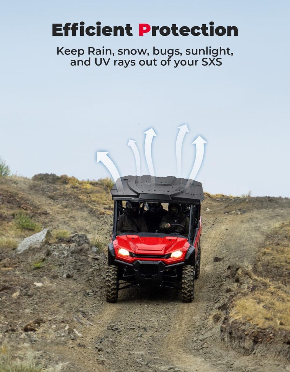 Kemimoto '23-'24 Honda Pioneer 1000-6 Plastic Hard Roof Top