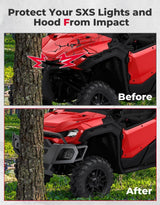 Kemimoto '23-'24 Honda Pioneer 1000-6 UTV Front Bumper with Lights
