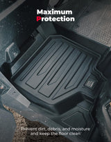 Kemimoto '23+ Honda Pioneer 1000-6 Anti Slip Liners TPE All Weather Floor Mats - 4Pcs