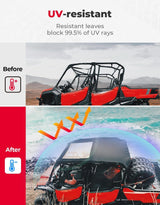 Kemimoto '23+ Honda Pioneer 1000-6 UTV Water Resistant Sunshade Canvas Roof