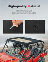 Kemimoto '23+ Honda Pioneer 1000-6 UTV Water Resistant Sunshade Canvas Roof