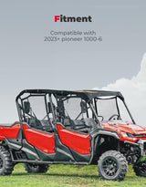 Kemimoto '23+ Honda Pioneer 1000-6 UTV Water Resistant Sunshade Canvas Roof
