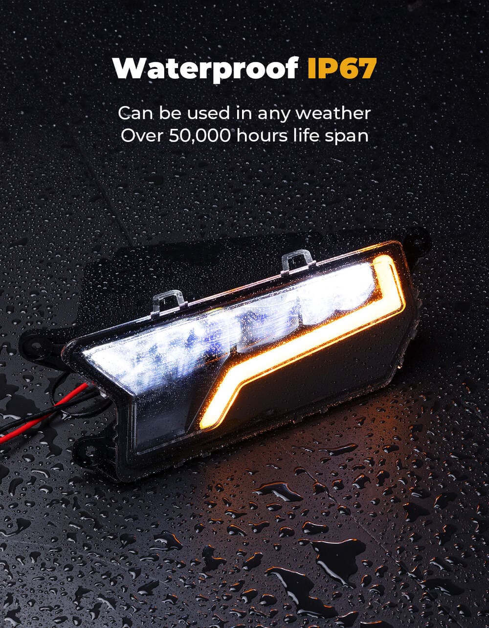 Kemimoto '24-'25 Polaris RZR XP 1000 24W LED Headlight