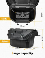 Kemimoto '24-'25 Polaris RZR XP 1000/4 1000 55QT Rear Cargo Box