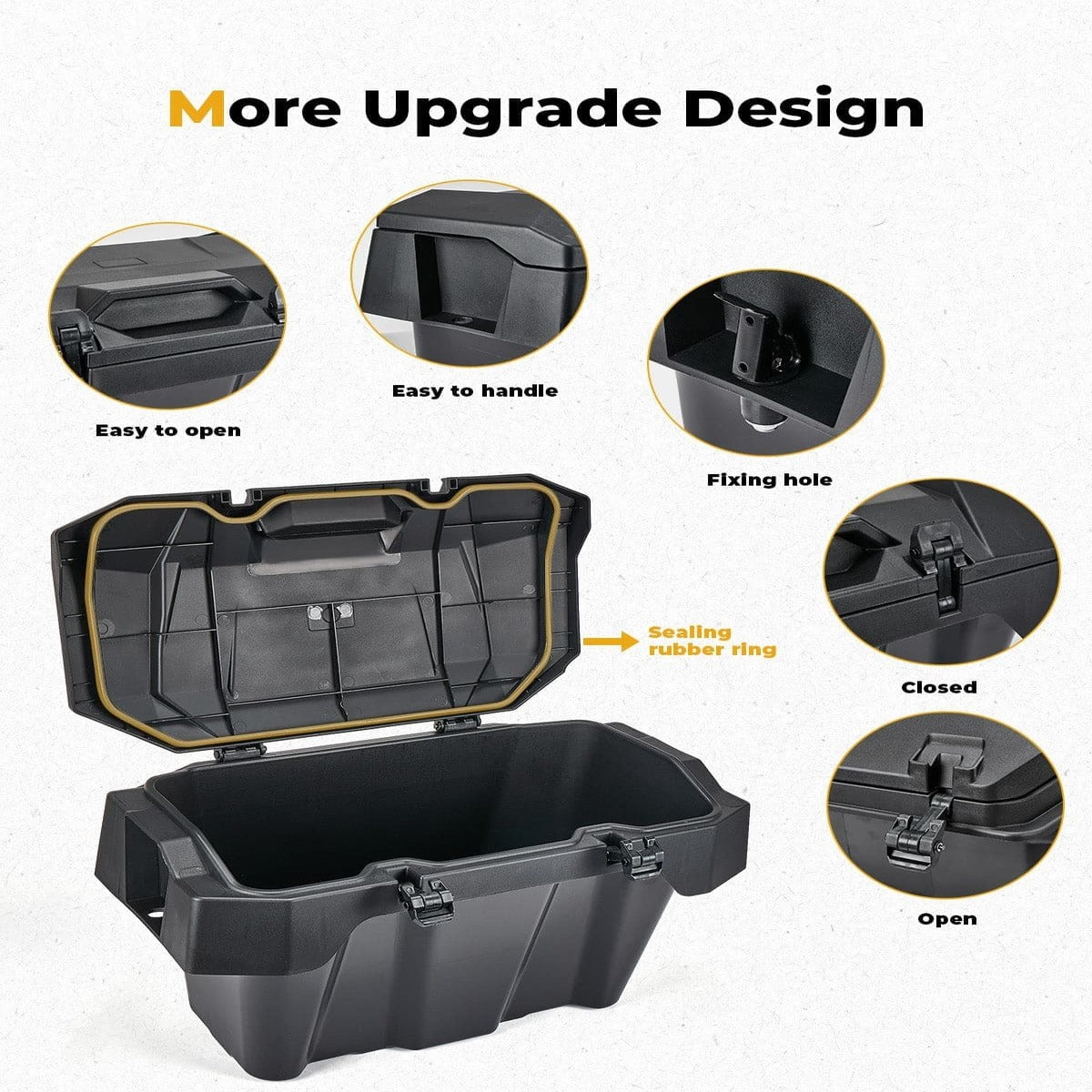 Kemimoto '24-'25 Polaris RZR XP 1000/4 1000 Rear Cargo Box 82QT