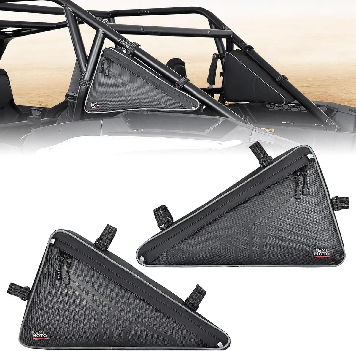 Kemimoto '24-'25 Polaris RZR XP 1000/4 1000 UTV Storage Bags Side Tool Bags