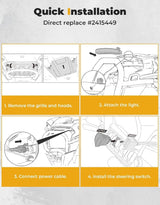 Kemimoto '24-'25 Polaris RZR XP 4 1000 Front Light Chasing Color Light