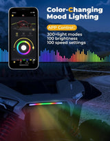 Kemimoto '24-'25 Polaris RZR XP 4 1000 Front Light Chasing Color Light