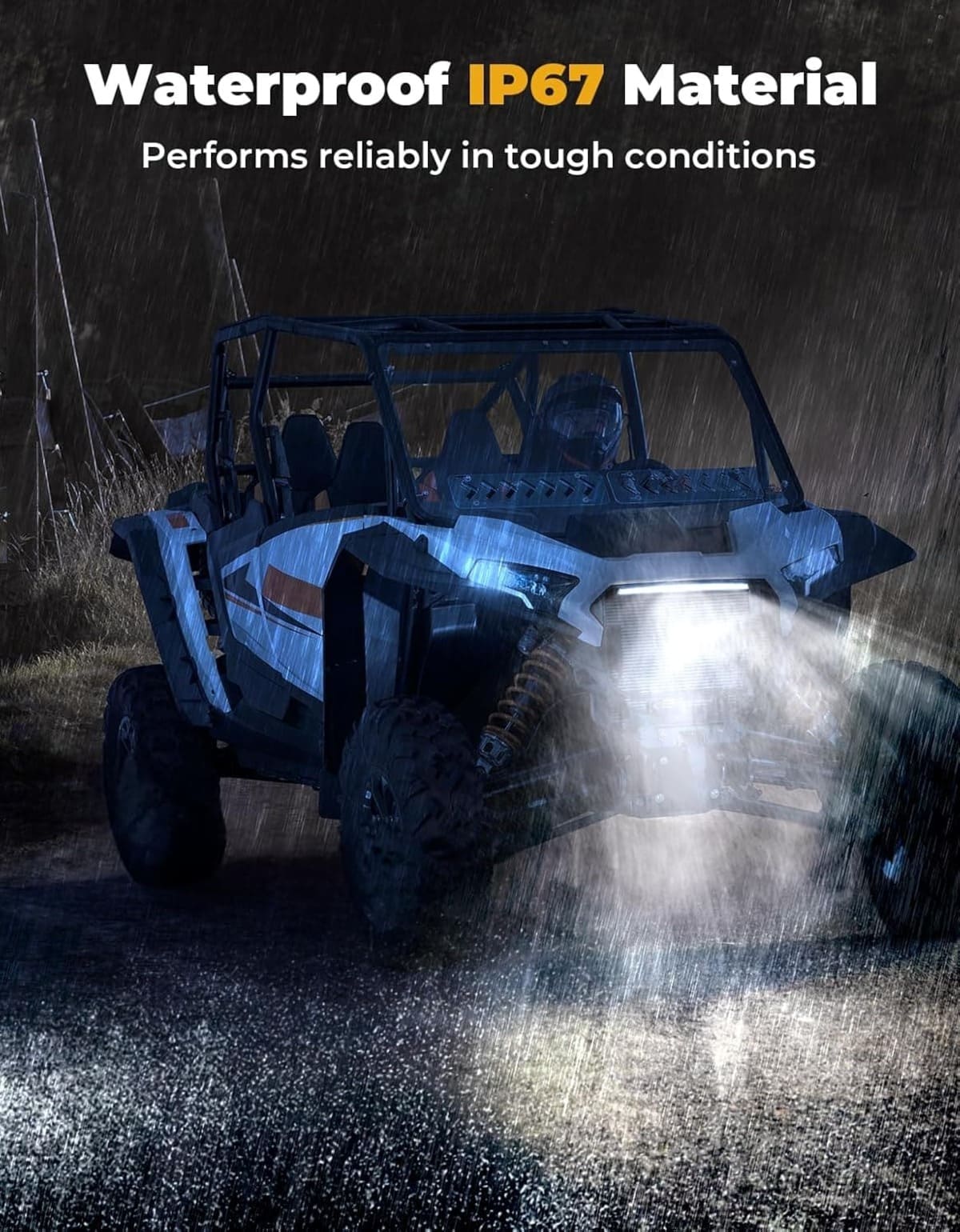 Kemimoto '24-'25 Polaris RZR XP 4 1000 Front Light Chasing Color Light