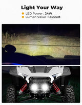 Kemimoto '24-'25 Polaris RZR XP 1000 Aluminum Front Grill w/ Light