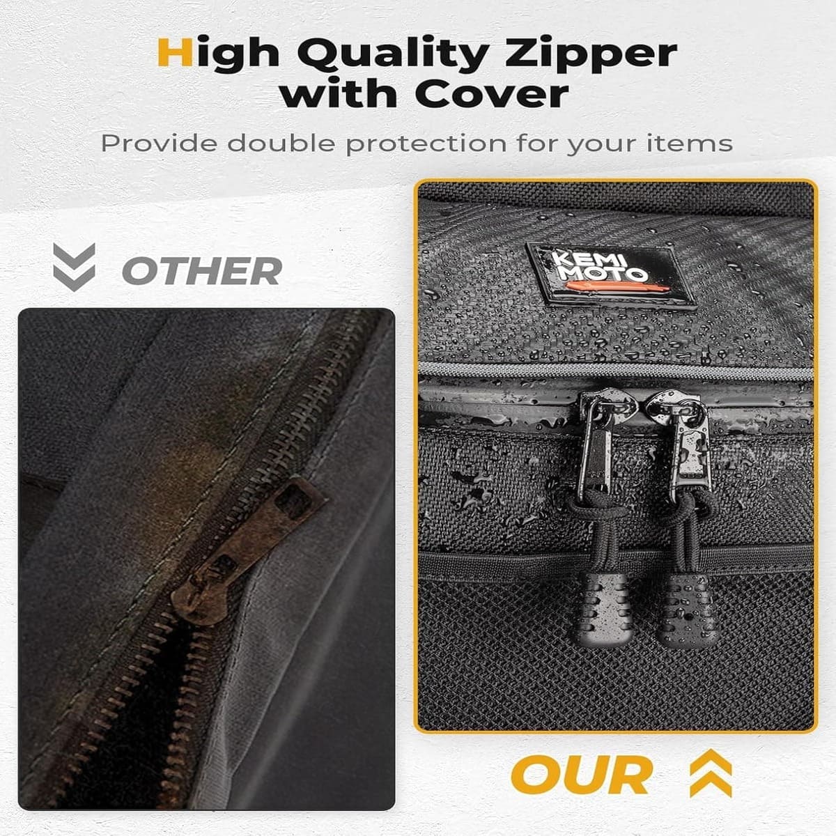 Kemimoto '24-'25 Polaris RZR XP 1000 Center Storage Bag w/ Cup holder