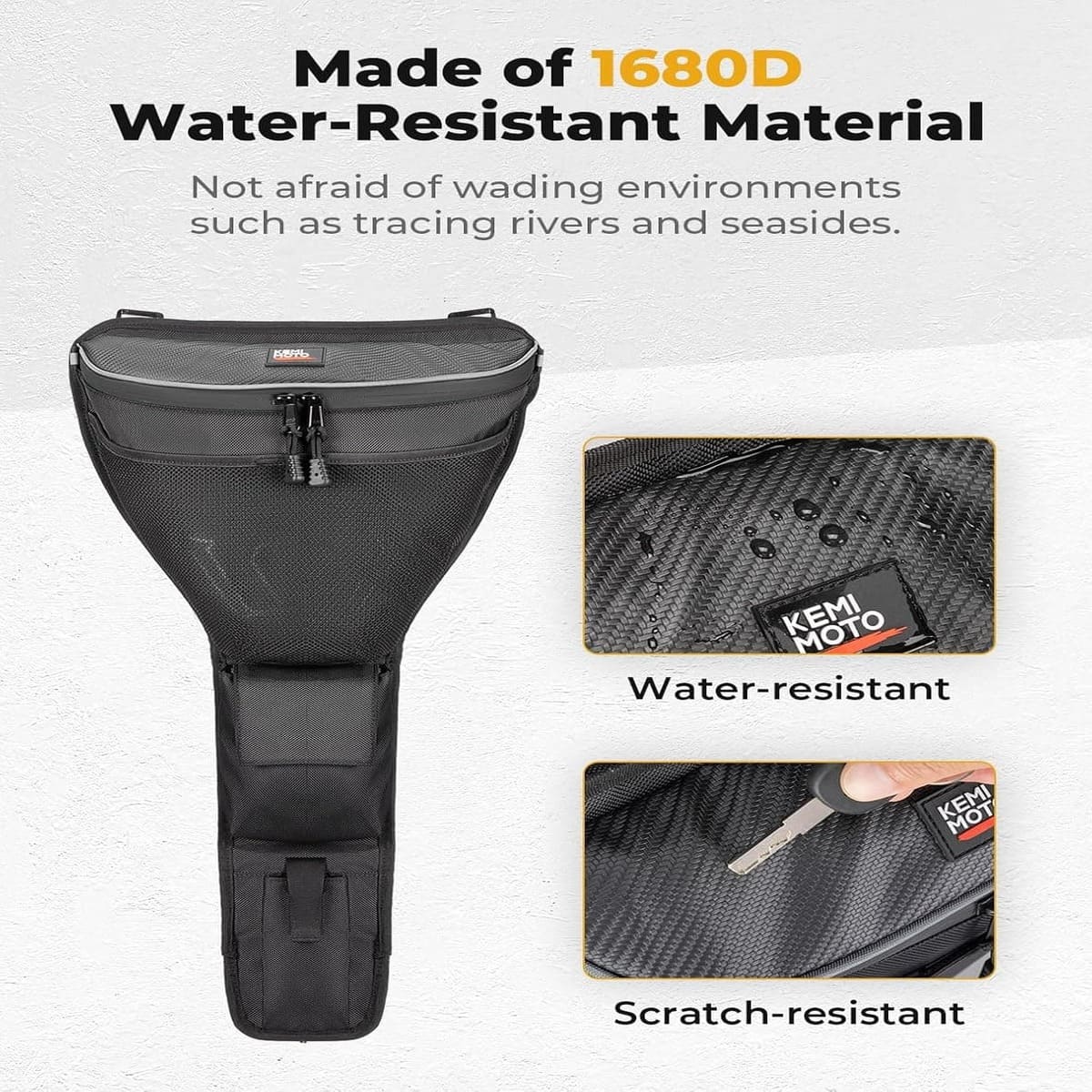 Kemimoto '24-'25 Polaris RZR XP 1000 Center Storage Bag w/ Cup holder