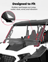 Kemimoto '24-'25 Polaris RZR XP 1000 Full Flip Split Windshield Window