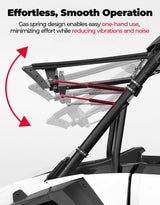 Kemimoto '24-'25 Polaris RZR XP 1000 Full Flip Split Windshield Window