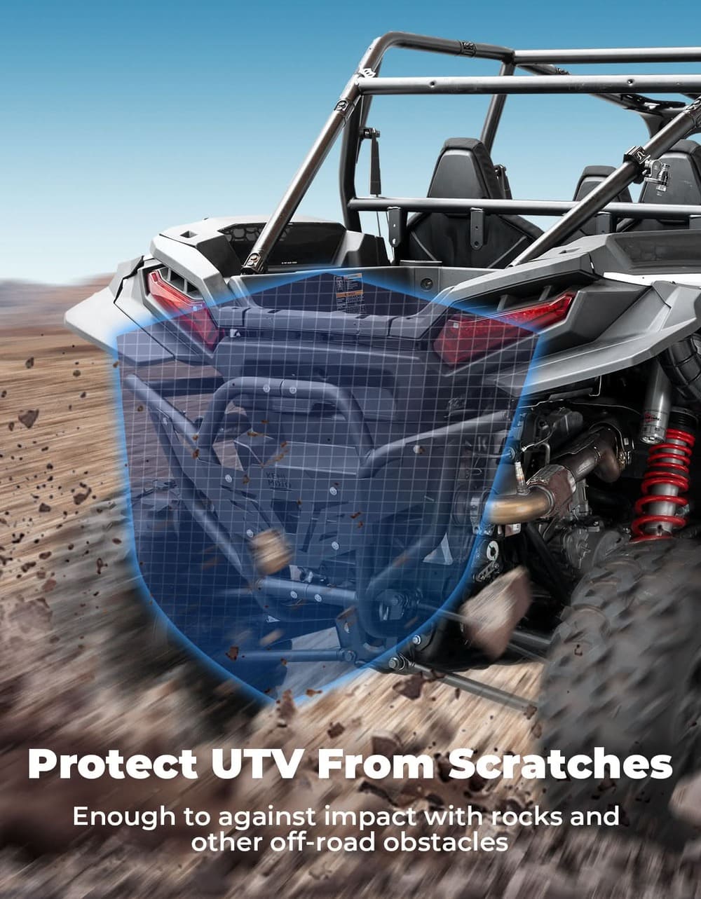 Kemimoto '24-'25 Polaris RZR XP 1000 Heavy Duty Steel Rear Bumper