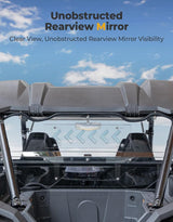 Kemimoto '24-'25 Polaris RZR XP 1000 Vented Clear Rear Windshield