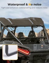 Kemimoto '24-'25 Polaris RZR XP 1000 Vented Clear Rear Windshield