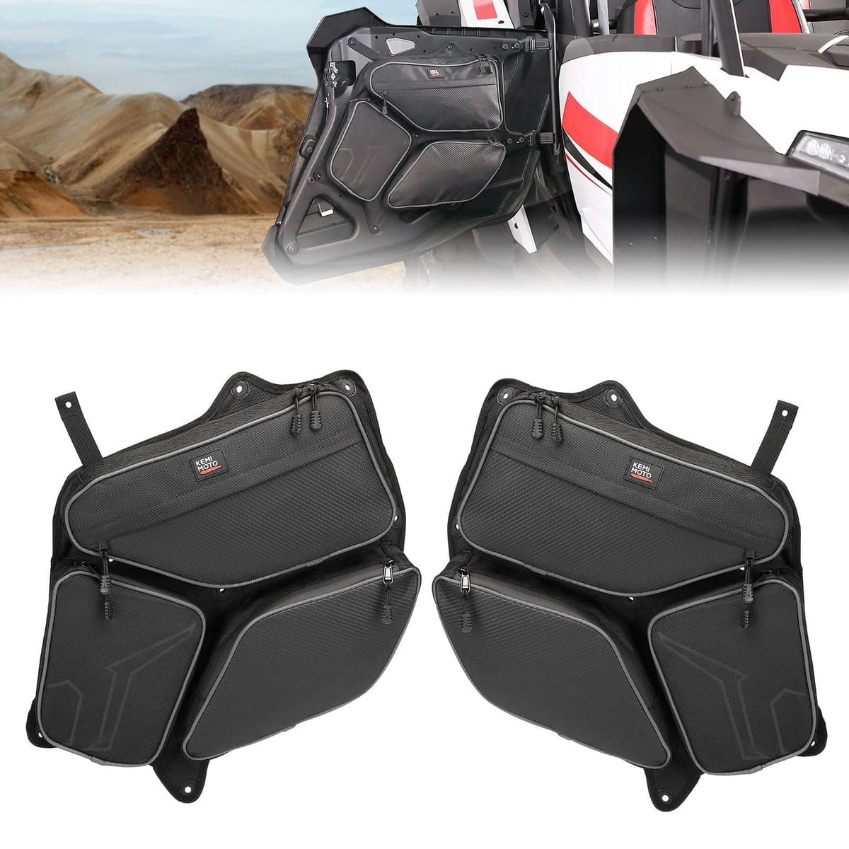Kemimoto '24-'25 Polaris RZR XP 4 1000 Rear Door PVC Tool Bag Kemimoto '24-'25 Polaris RZR XP 4 1000 Rear Door PVC Tool Bag