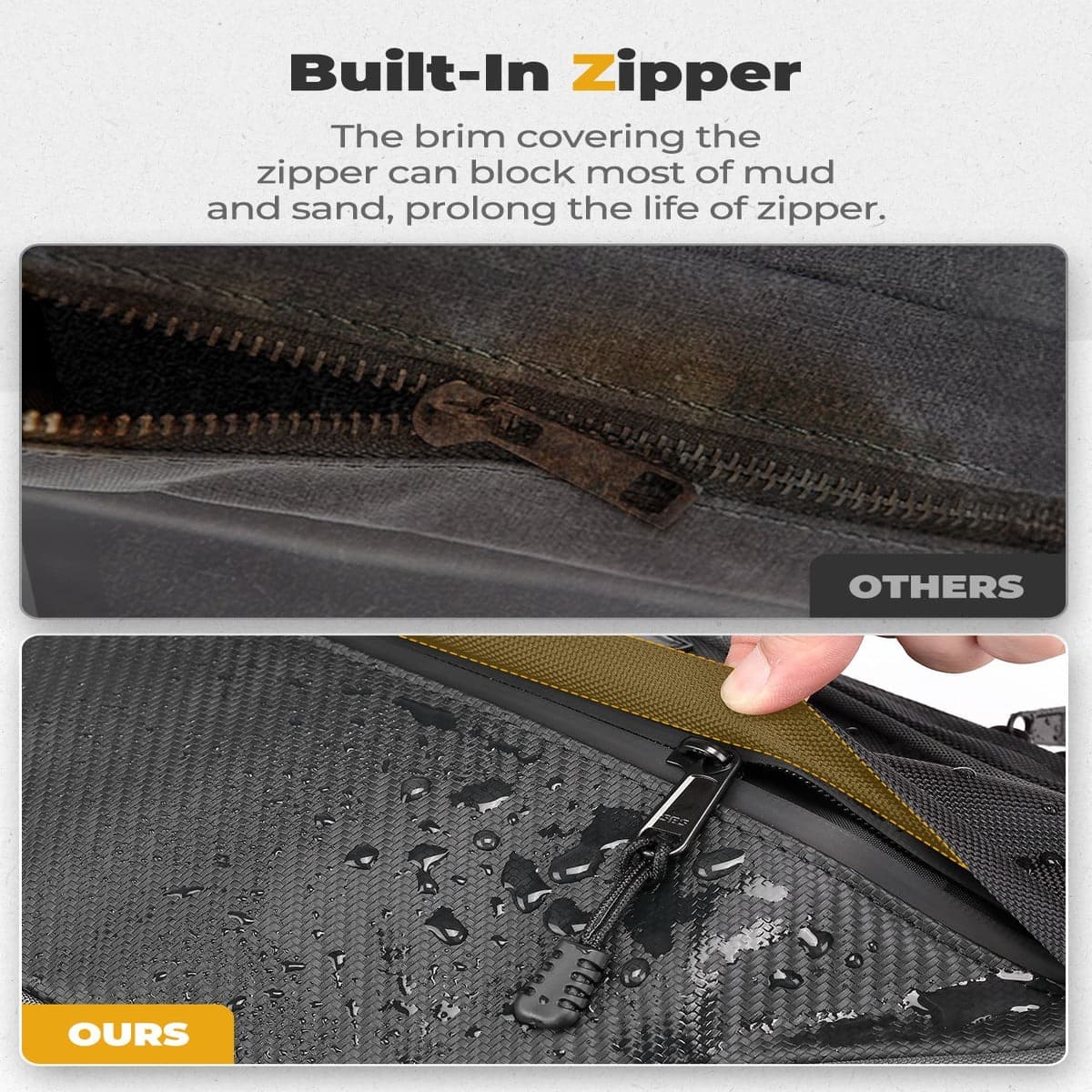 Kemimoto '24-'25 Polaris RZR XP 4 1000 Rear Door PVC Tool Bag