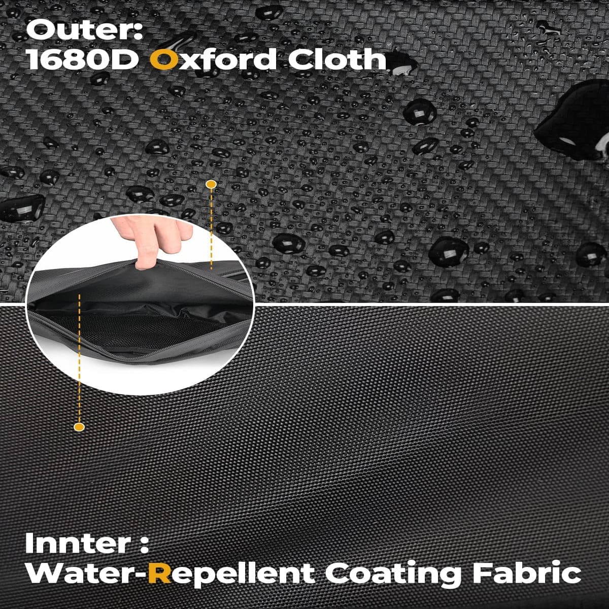 Kemimoto '24-'25 Polaris RZR XP 4 1000 Rear Door PVC Tool Bag