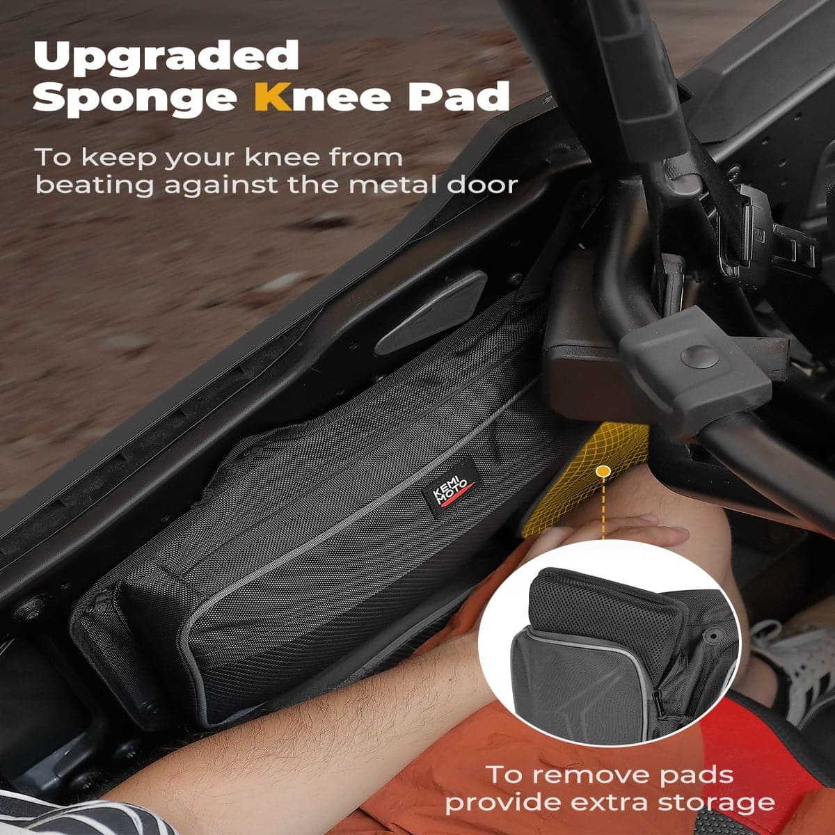 Kemimoto '24-'25 Polaris RZR XP 4 1000 Rear Door PVC Tool Bag