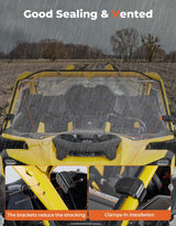 Kemimoto '24+ Can-Am Maverick R Front Full Windshield