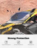 Kemimoto '24+ Can-Am Maverick R Scratch Resistant Flip Windshield