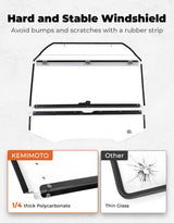 Kemimoto '24+ Can-Am Maverick R Scratch Resistant Flip Windshield