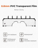 Kemimoto '24+ Can-Am Maverick R Soft Rear Windshield