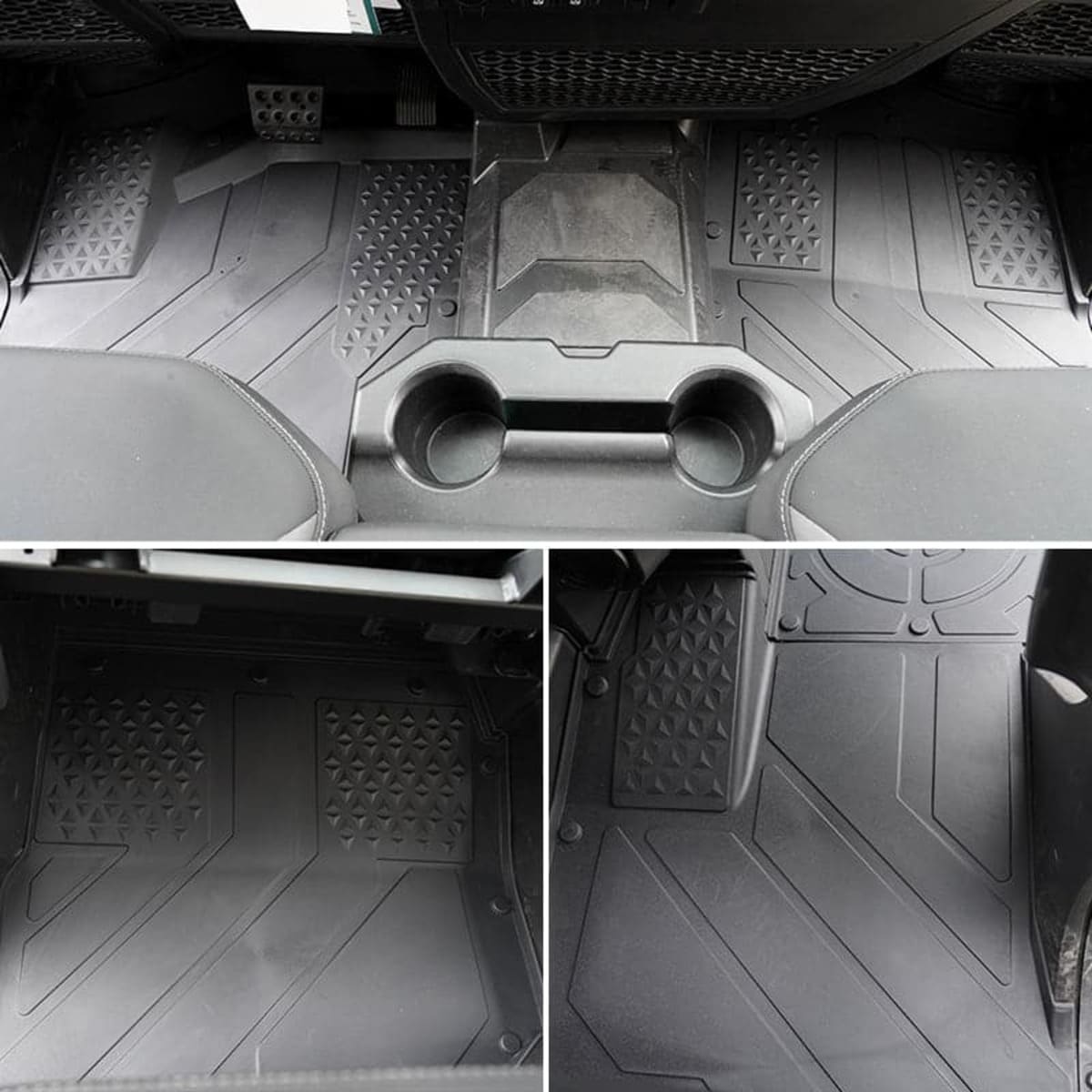 Kemimoto '24+ Polaris Ranger XD 1500 CREW 4 Pcs TPE Floor Anti-Slip Mats