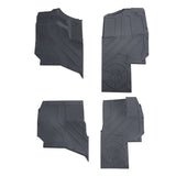 Kemimoto '24+ Polaris Ranger XD 1500 CREW 4 Pcs TPE Floor Anti-Slip Mats