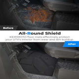 Kemimoto '24+ Polaris Xpedition XP 5/ADV 5 Front & Rear TPE Floor Mat